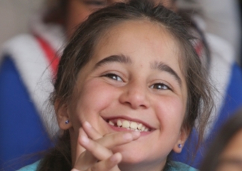 Girl smiling